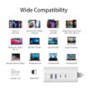DUOYHIEL Cargador multipuerto USB C estación de carga_5