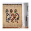 DYNH Southwestern Cortina de ducha con ganchos incluidos