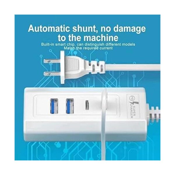 DUOYHIEL Cargador multipuerto USB C estación de carga_2