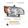 DWVO Conjunto de faros compatibles con Dodge Caravan_2