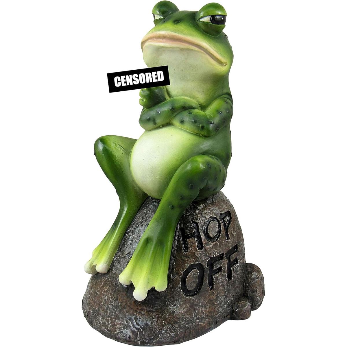 DWK Froggies Bad Day Adorable rana abatible en piedra