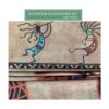 DYNH Southwestern Cortina de ducha con ganchos incluidos