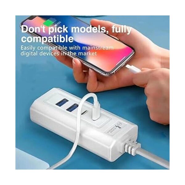 DUOYHIEL Cargador multipuerto USB C estación de carga_4