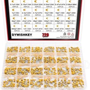 DYWISHKEY Kit surtido de condensadores de chip de_1