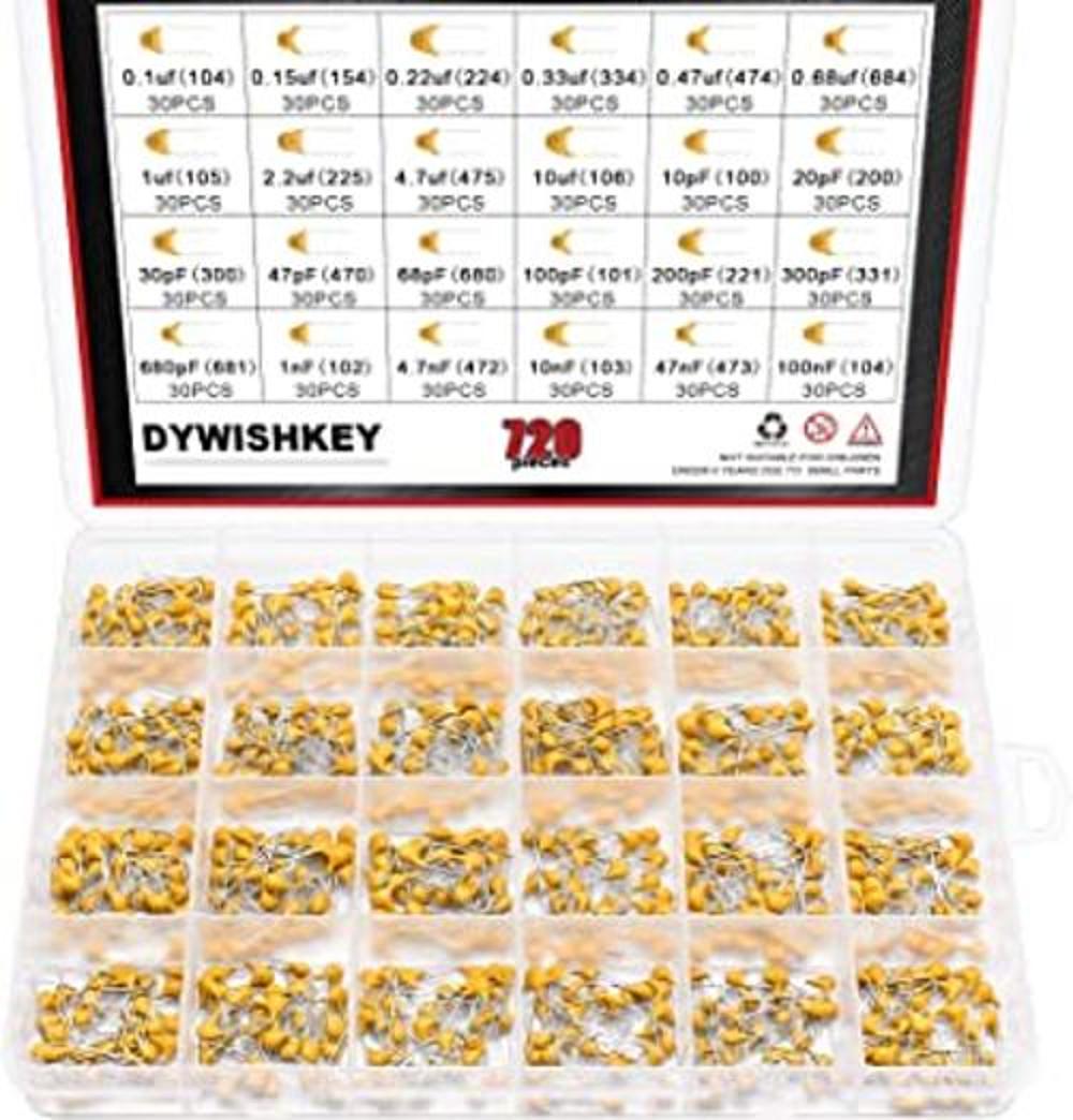 DYWISHKEY Kit surtido de condensadores de chip de