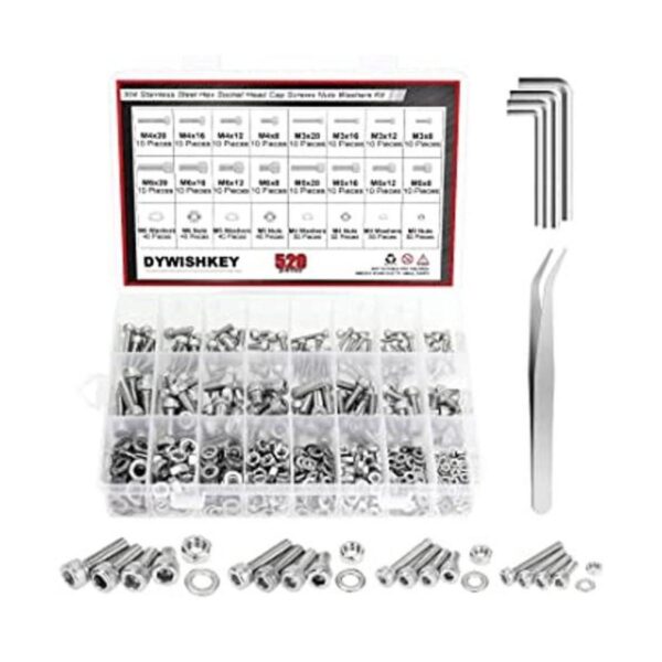 DYWISHKEY 520 piezas M3 M4 M5 M6 304 de acero inoxidable_1