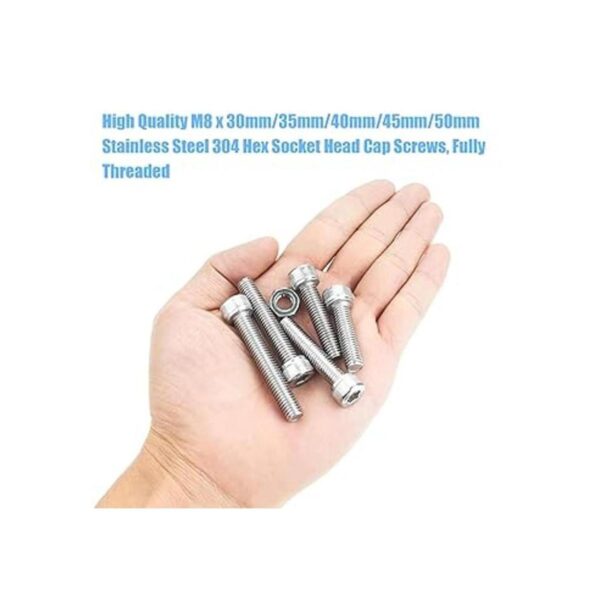 DYWISHKEY Kit de 50 piezas de pernos y tuercas hexagonales_4