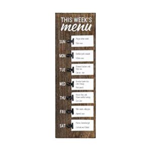Dahey Tablero de menú para cocina planificador semanal de_1