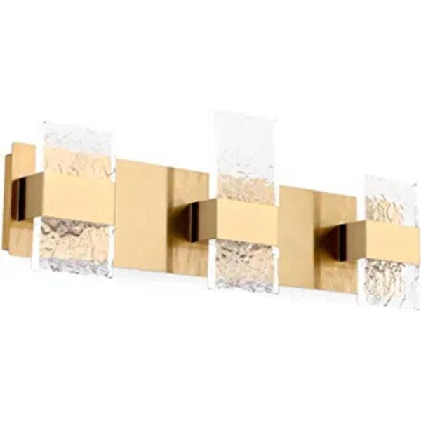 Dailyart Luces de baño doradas regulables de 3 luces_1