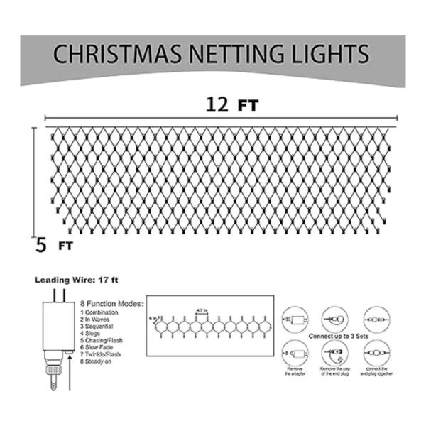 Dazzle Bright Guirnalda de luces LED de Navidad 360 luces_2