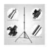 Dazzne Soporte para trípode de teléfono ajustable de 27 a_3
