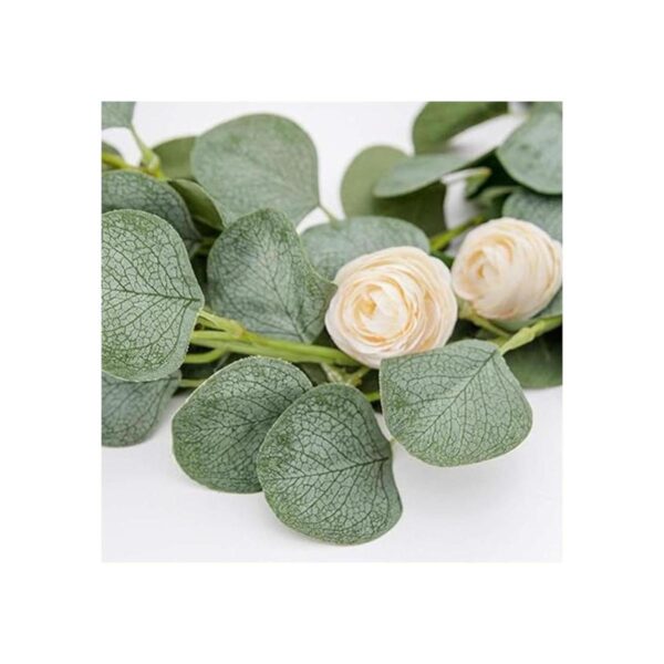 DearHouse Guirnalda de eucalipto artificial de seda