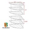 DecoBros Organizador de estantes de esquina de 3 niveles_5