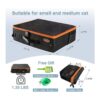 Deblue Caja de arena de viaje caja de arena portátil para