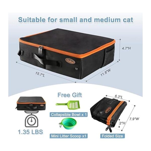 Deblue Caja de arena de viaje caja de arena portátil para
