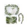 DearHouse Guirnalda de eucalipto artificial de seda