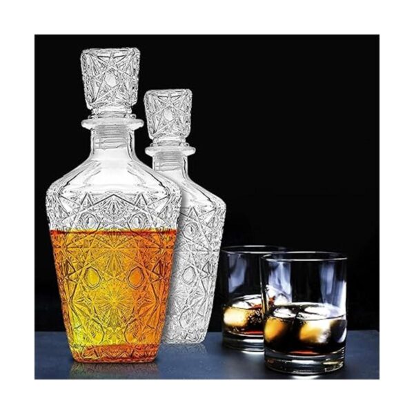 Decantador de whisky Elegante juego de decantadores de