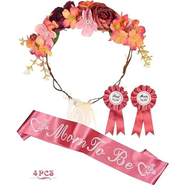 Decoración de baby shower para mamá y papá tiara de_1