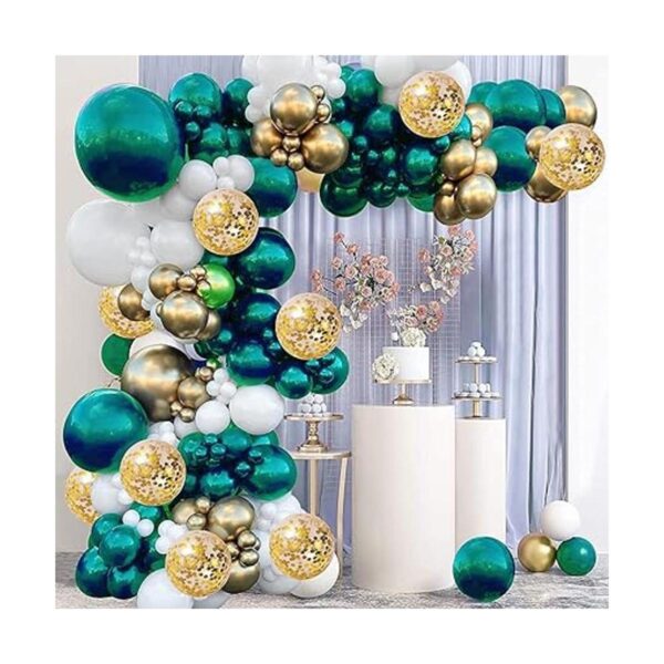 Decoraciones de fiesta de cumpleaños de color verde