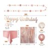 Decoración de fiesta de cumpleaños de oro rosa pancarta_2