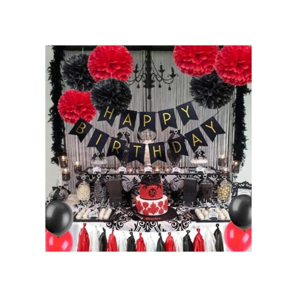 Decoración de fiesta de cumpleaños con temática de rock_2