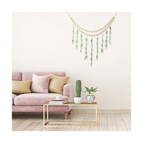 Decoración de pared bohemia de eucalipto colgante para_4