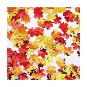 Decoración de otoño para mesa de fiesta de confeti Día de_1