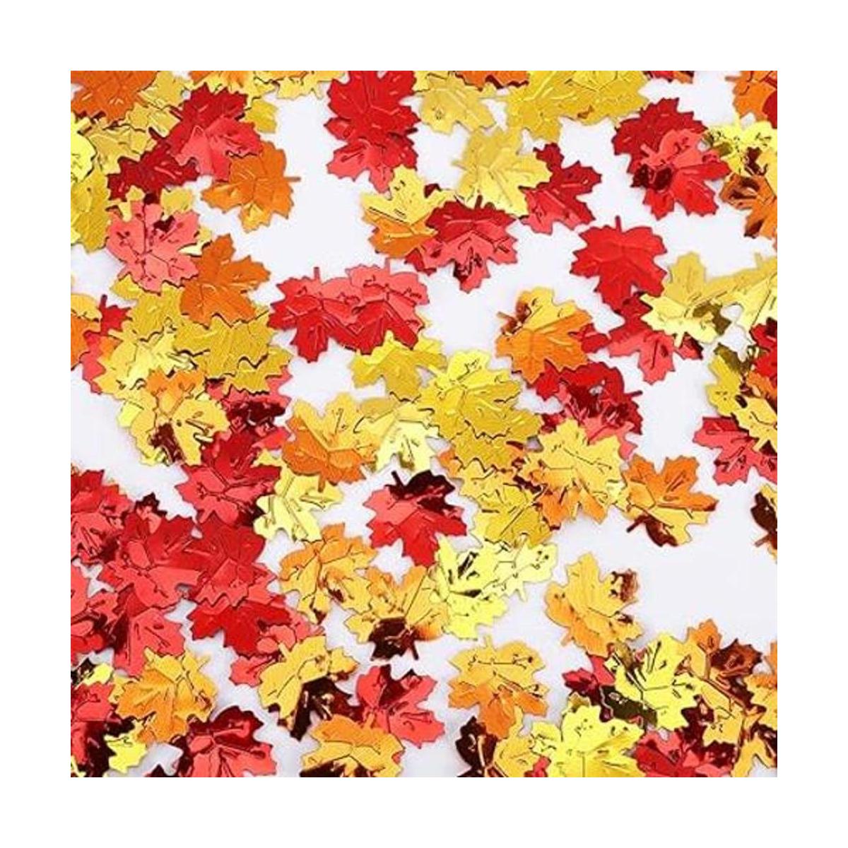Decoración de otoño para mesa de fiesta de confeti Día de