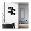 Decoración de pared de baño cepillo de lavado letrero de