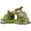 Decoración de pecera de musgo plantas de piedra ruinas_1