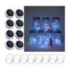 Decorman Juego de 8 luces solares para tarros diseño de