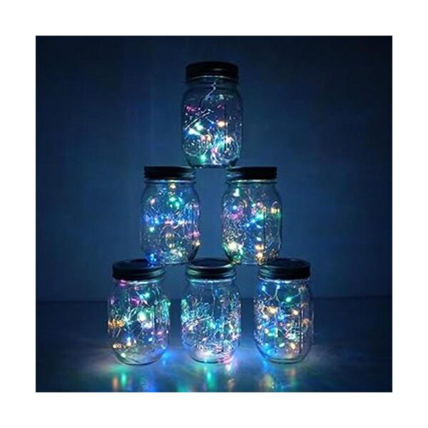 Decorman Juego de 8 luces solares para tarros diseño de