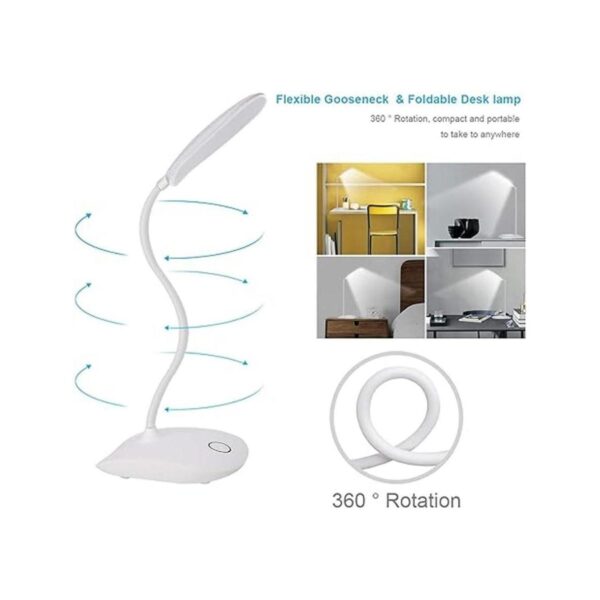 Deeplite Lámpara de escritorio LED flexible con 3 niveles_3