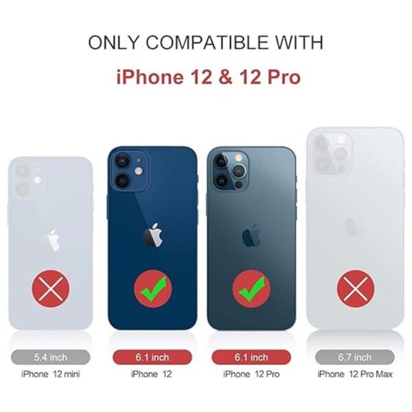 Defencase Funda para iPhone 12 Pro funda tipo cartera_2