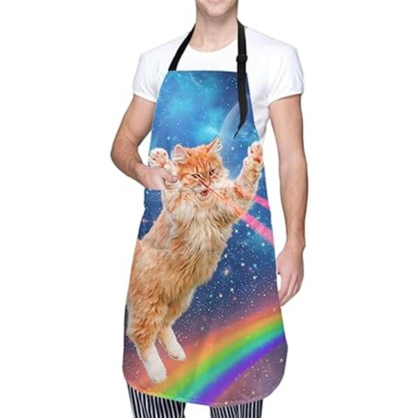 Delantal Space Cat Delantal unisex con estampado