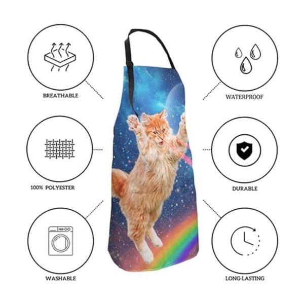 Delantal Space Cat Delantal unisex con estampado