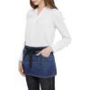 Delantal 100 algodón Denim cintura con bolsillo con