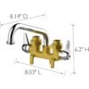Design House 558049 Ashland Grifo para tina de_5