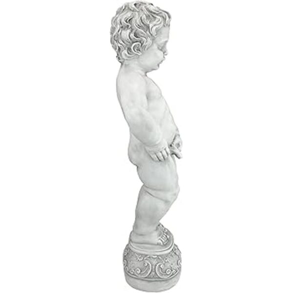 Design Toscano Manneken Pis Peeing Boy Estatua de estatua_4