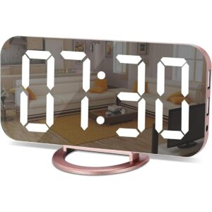 Despertador para dormitorio LED y espejo digital de_1