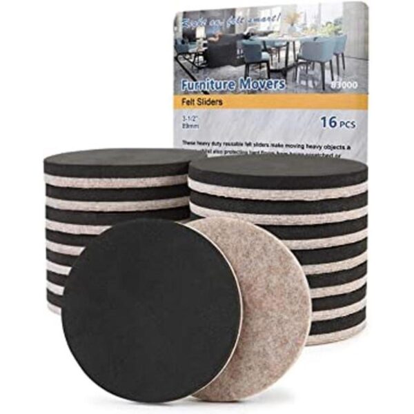 Deslizadores de muebles de fieltro Pisos de madera dura 16