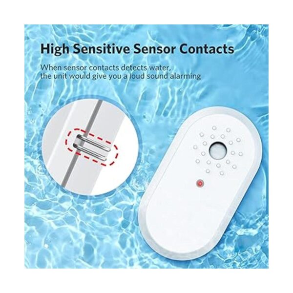 Detector de fugas de alarma con sensor de agua 3 paquetes
