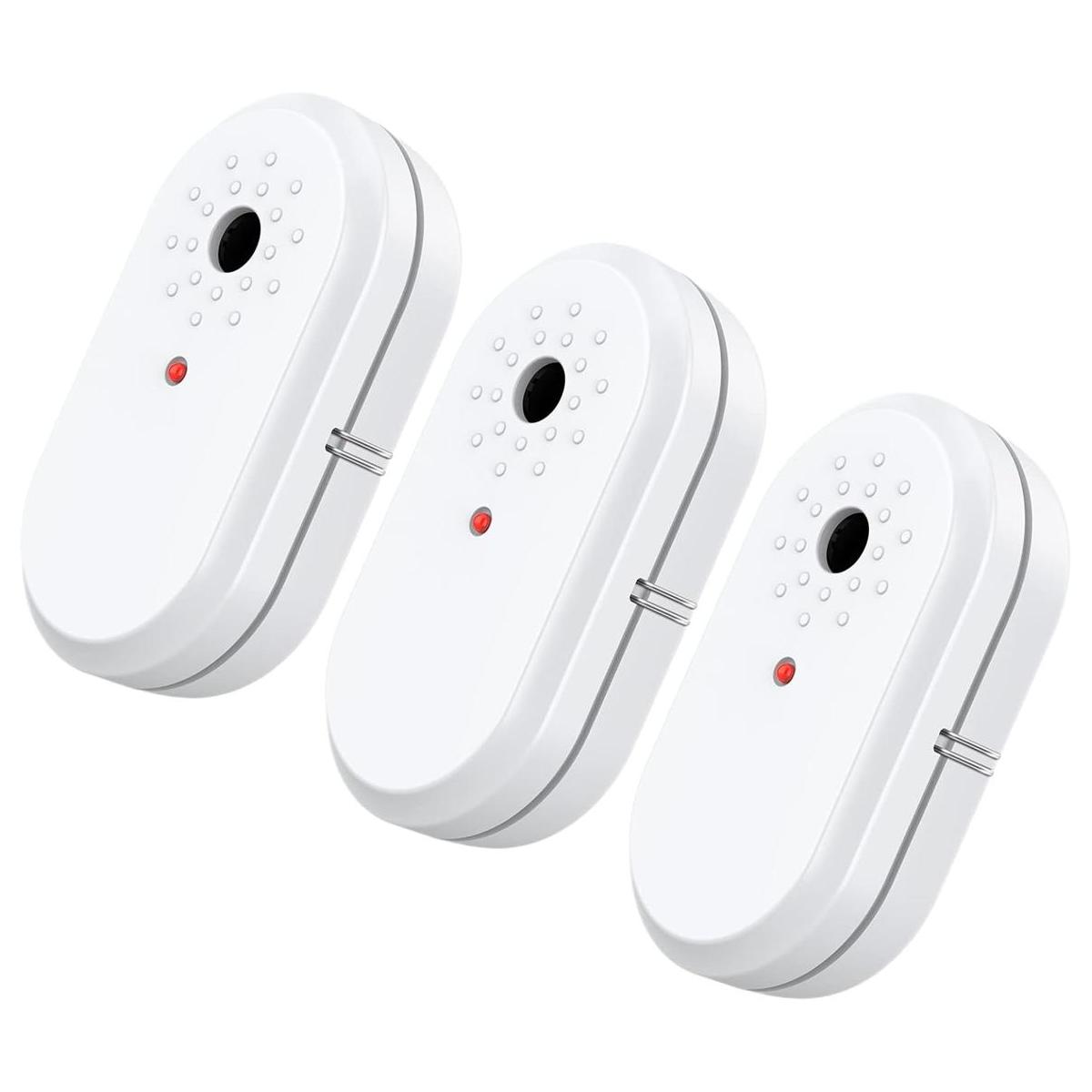 Detector de fugas de alarma con sensor de agua 3 paquetes