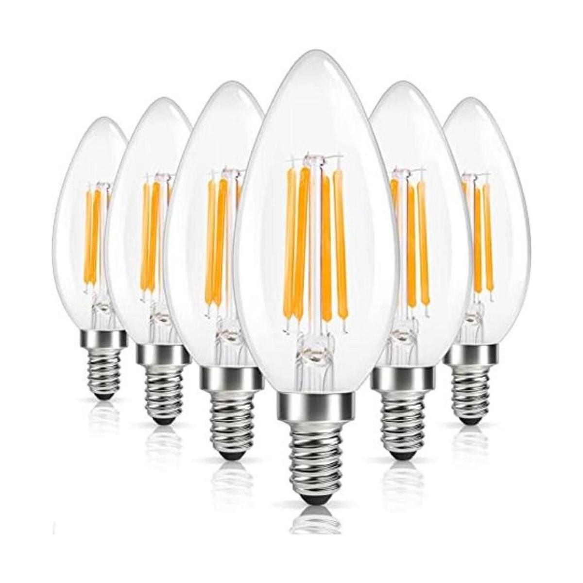 DiCUNO B11 E12 LED Candelabra Bulb Dimmable 4W 40W