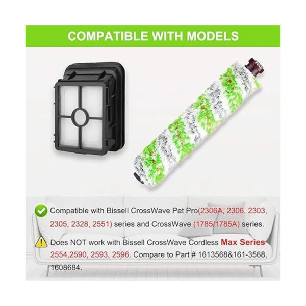 Dhoua Piezas de repuesto para Bissell CrossWave Pet Pro_2