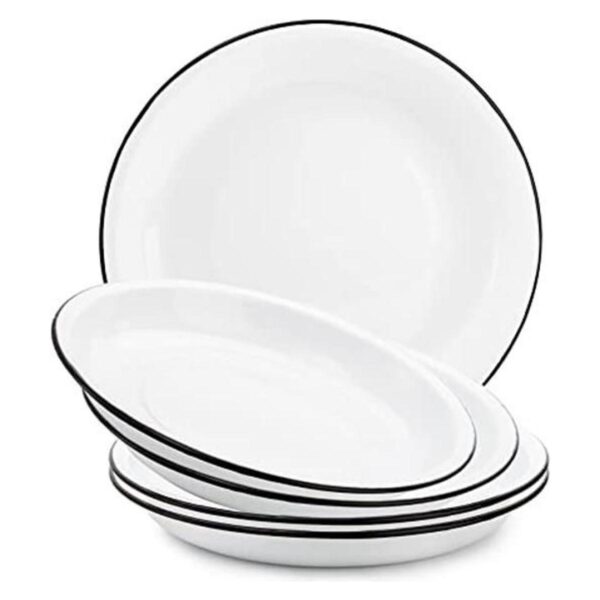 Dicunoy Paquete de 5 platos esmaltados bandejas_1