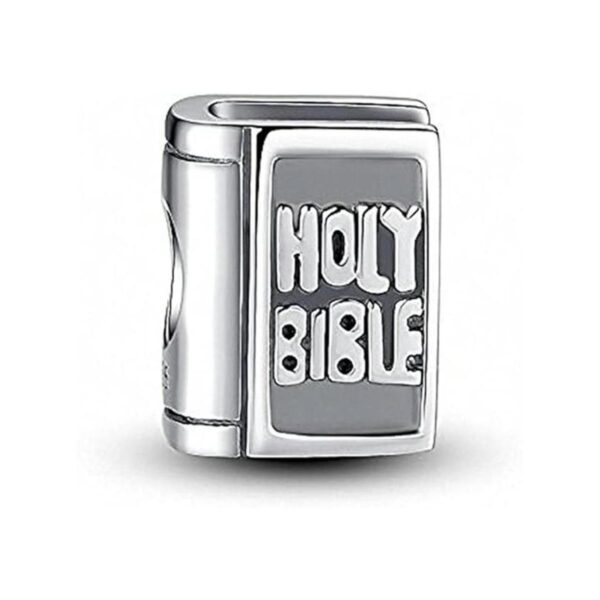 Dije de la Santa Biblia de plata de ley 925 con forma de_2