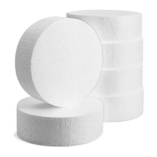 Disco de espuma para manualidades círculos en blanco para