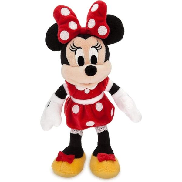 Disney Minnie Mouse Plush Rojo Mini puf 9 pulgadas_1