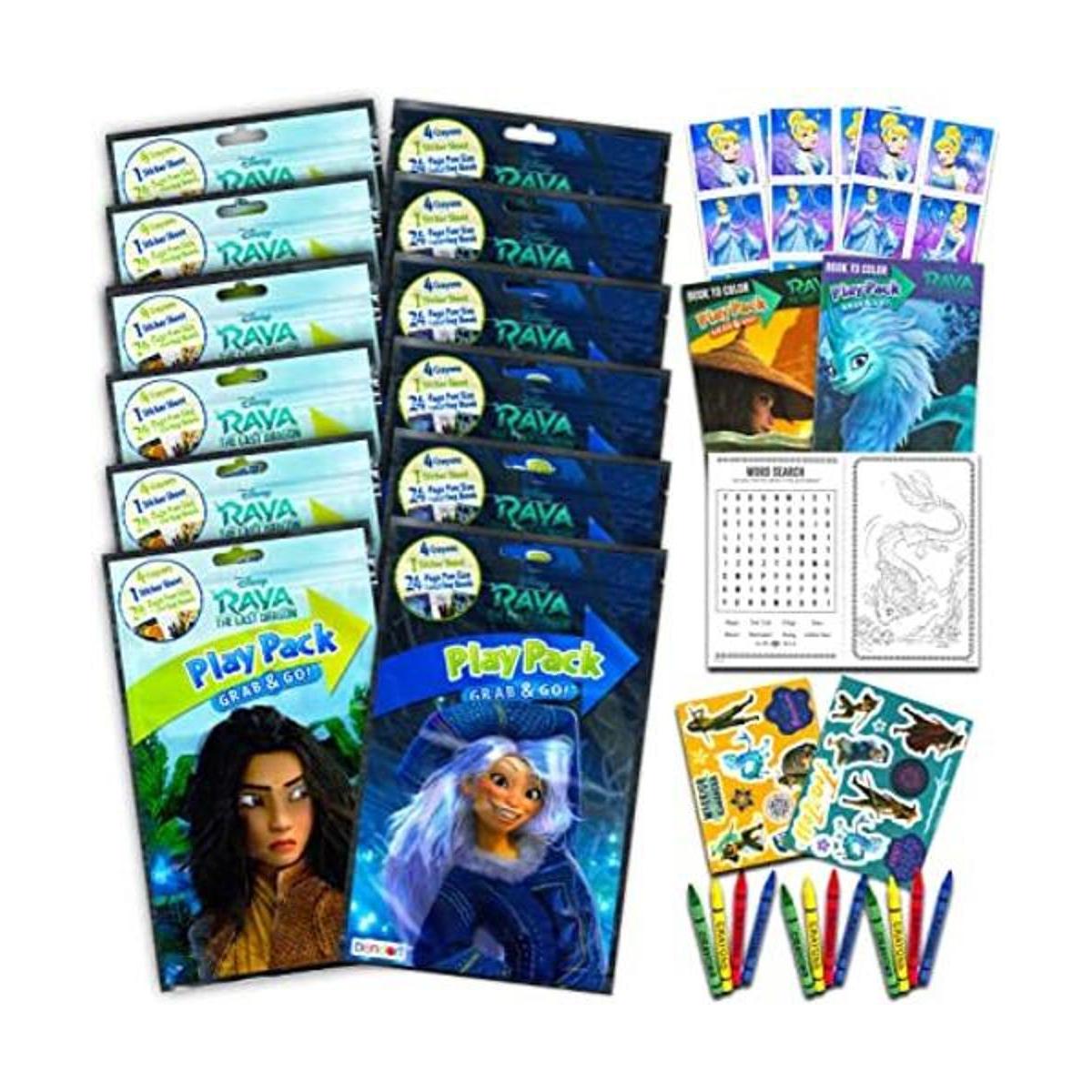 Disney Raya and The Last Dragon Party Paquete de 12 mini